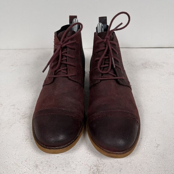 Franco Sarto Burgundy A-Halix Ankle Bootie Size 7.5 M - Picture 3 of 9